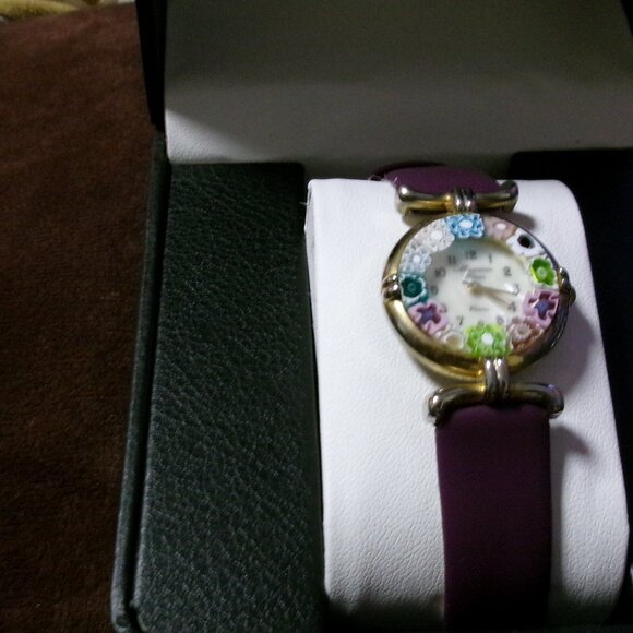 Beautiful Vintage Original Murano Glass Watch - Picture 1 of 10